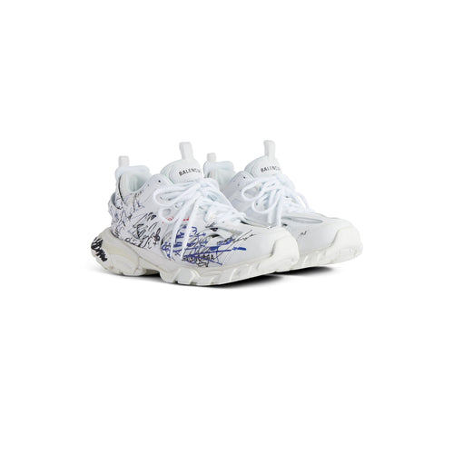 SNEAKER TRACK AUTOGRAPHE EN BLANC/NOIR/BLEU/ROUGE
