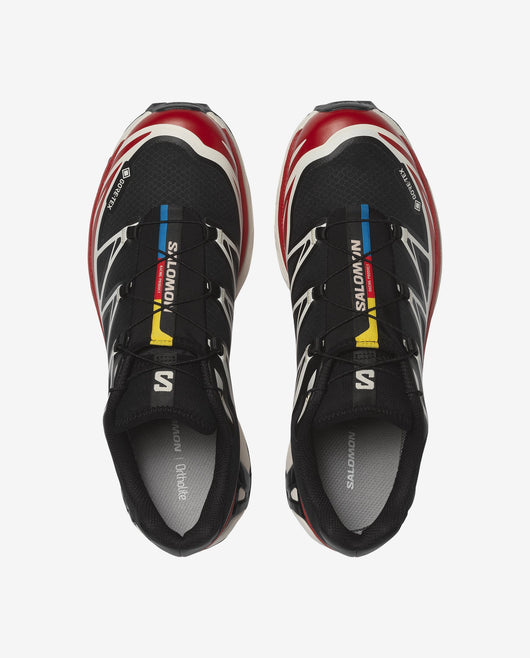 Salomon XT-6 Gore-Tex Black / Flame Scarlet / Vanilla Ice